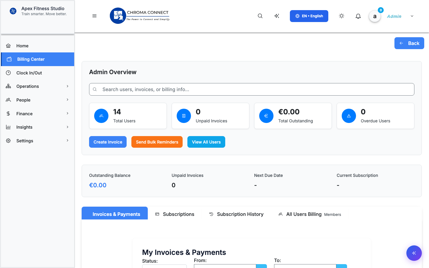 Billing & subscriptions